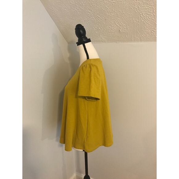 Anthropologie Eri + Ali Westward Yellow Swing T-Shirt - Size Medium - NWT - Picture 3 of 11